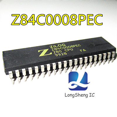 #ad 5PCS Z84C0008PEC DIP 40 Microprocessors MPU 8MHz Z80 CPU XT