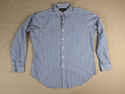 #ad Ralph Lauren Shirt Adult Large Classic Fit Striped Button Down