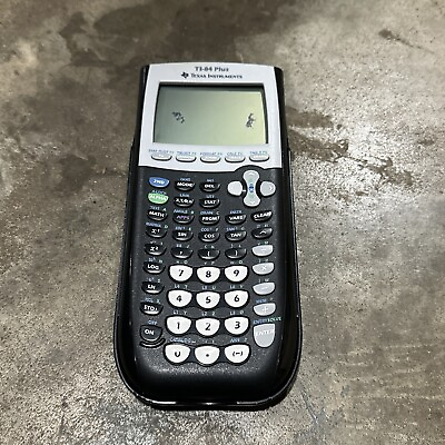 #ad Texas Instruments TI 84 Plus Graphing Calculator w Cover Working