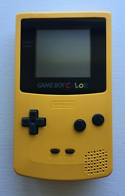 #ad Nintendo Game Boy Color CGB 001 Yellow 100% OEM FPOR For Parts or Repair