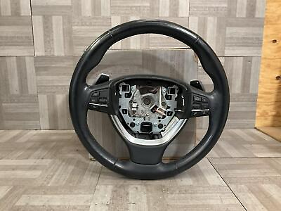 #ad 2017 BMW 535i GT Steering Wheel Black Leather OEM