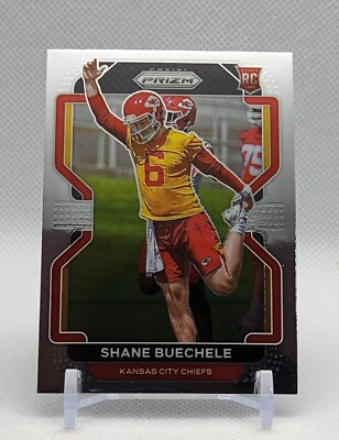 #ad Shane Buechele 2021 Prizm Football Base Rookie RC #396 Kansas City Chiefs