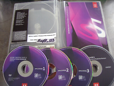 #ad Adobe Creative Suite CS5 Production Premium Windows Full Retail DVDs w Serial