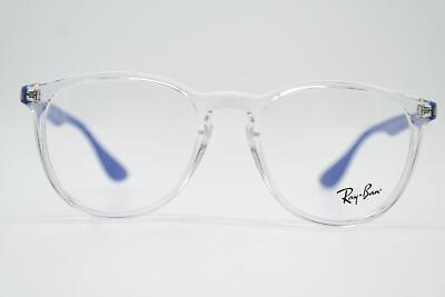 #ad Glasses Ray Ban RB 7046 Transparent Blue Oval Frames Eyeglasses New