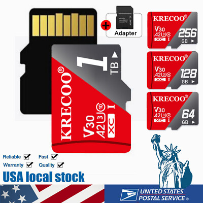 #ad Micro SD Card 128GB 256GB 1TB Memory Card Ultra Class 10 TF Card Wholesale Lot