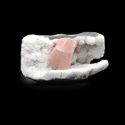 #ad Pink Heulandite Crystal White Apophyllite Zeolite Mineral #EB 15