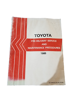 #ad 1985 pre delivery celica supra corolla crown toyota workshop manual guide 67k