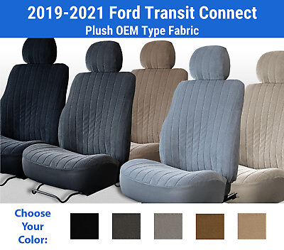 #ad Plush Velour Seat Covers for 2019 2021 Ford Transit Connect