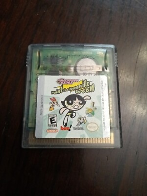 #ad Powerpuff Girls Paint the Townsville Green Nintendo Game Boy Color Fast Shipping