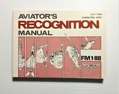 #ad NEW Authentic Aviator#x27;s Recognition Manual FM1 88 July 1980