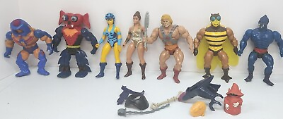 #ad Masters of the Universe Vintage Figure Lot And Mixed Accessories He Man 80s MOTU