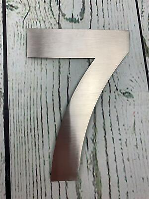 #ad Number 7 Floating Home Address Numerals Sign Plaque Heavy