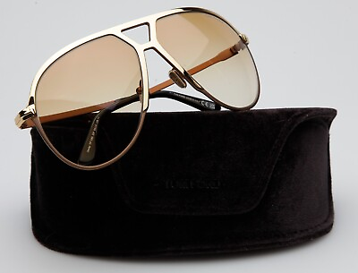 #ad New TOM FORD Xavier TF1060 30F Gold Sunglasses 64 14 135mm B60mm Italy