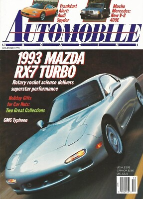 #ad AUTOMOBILE 1991 DEC RX 7 TURBO TESTED TYPHOON