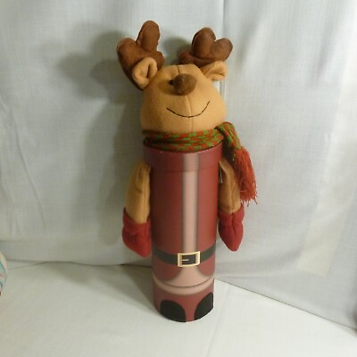 #ad Reindeer Christmas for giving a bottle of wine as a gift EUC