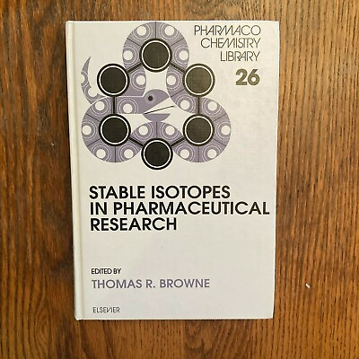 #ad Stable Isotopes in Pharmaceutical Research by Thomas Browne Hardcover 1997 VG