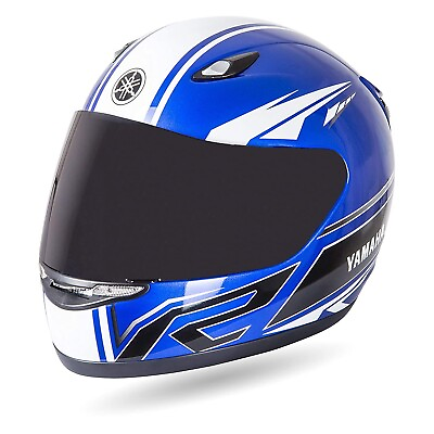 #ad Yamaha YRF Full Face Helmet Racing Blue Size XL Includes Extra Clear Visor Y