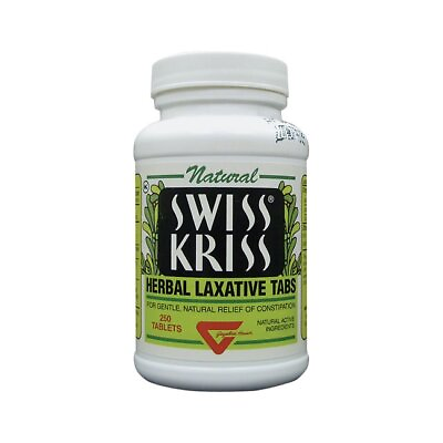 #ad Swiss Kriss Herbal Laxative Tabs 250 Tabs