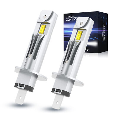 #ad Super White H1 LED Headlight Bulb Conversion Kit High Low Beam Lamp 6500K 2x