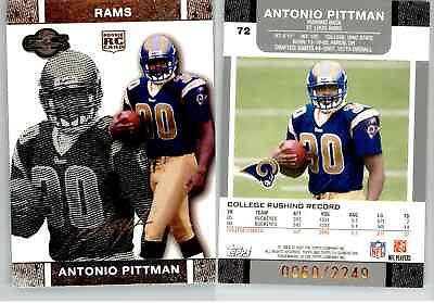 #ad Antonio Pittman 2007 Topps Co Signers #72 2249 Ohio St Rams RC Rookie