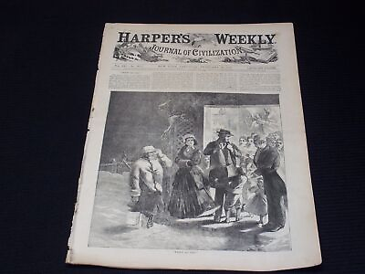 #ad 1868 FEBRUARY 29 HARPER#x27;S WEEKLY MAGAZINE NICE ILLUSTRATED FRONT COVER O 14331