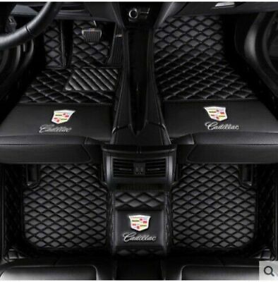 #ad For Cadillac Models Car Floor Mats Waterproof Front Rear Carpets Rugs Auto Mats
