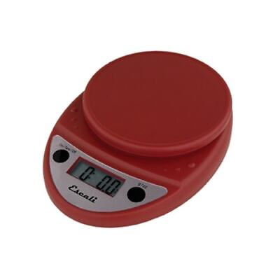 #ad Escali SCDG11RDR Warm Red 11 lb. Round Digital Scale