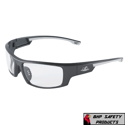 #ad Bullhead Dorado Clear Anti Fog Pearl Gray Safety Glasses Ballistic Rated Z87