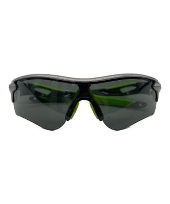 #ad #ad OAKLEY Sunglasses Glasses OO9206 7638　RADARLOCK PATH Silver x green flame 18cm