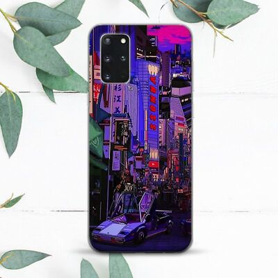 #ad Japanese Night City Aesthetic Neon Case For Samsung Note 20 S21 S22 S23 S24 FE