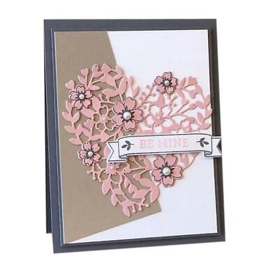 #ad Flower Metal Cutting Dies Frame Scrapbooking Love Heart Lace Valentine Crafts