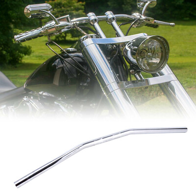 #ad 1quot; Chrome Handlebars Drag Bars For Harley Sportster XL 883 1200 Dyna Softail