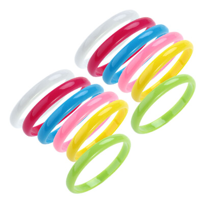 #ad 12PCS Fashion Plastic Bangle Bracelets LED Armbands Bracelets for Girl Bracelets