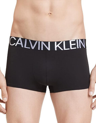 #ad Calvin Klein Men#x27;s Underwear Statement 1981 Low Rise Trunks Black X Large