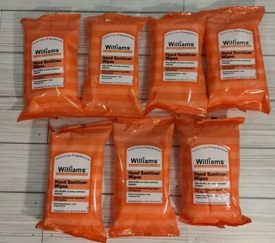 #ad Williams Hand Cleaning Wipes w Moisturizer Aloe 20pk lot of 7