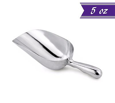 #ad 5 oz Aluminum Scoop with Contoured Handle Small Utility Scoop by Tezzorio