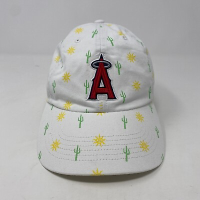 #ad Youth #x27;47 White Los Angeles Angels Adjustable Hat Cap Cactus Suns
