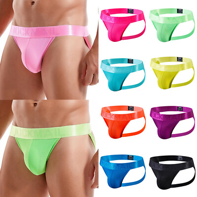 #ad Sexy Underwear Briefs T Back Men Jockstrap Thong G String Sports Simple Exotic