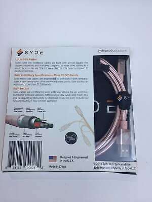 #ad Syde Metal Micro Usb Cable Rose Gold Andoid
