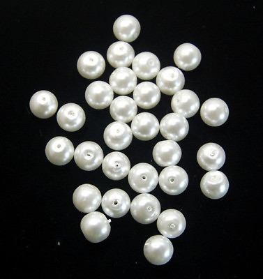 #ad 100pcs Top Quality Czech Glass Pearl Round Loose Beads 3mm 4mm 6mm 8mm 10mm 12mm