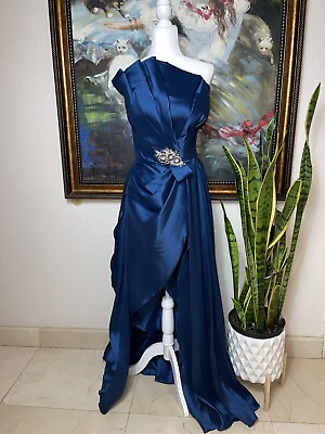 #ad Navy Blue Terani Dress