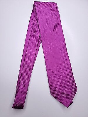 #ad Nicole Miller Mens Formal Necktie 59quot;Lx3.5quot;W Purple Neck Tie