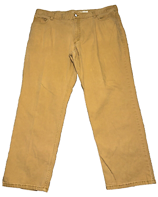 #ad Carhartt Men#x27;s 41x28 Tan Work Pants Ripstop Relaxed Fit Cell Pocket Casual