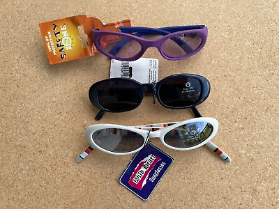 #ad Lot of 3 Kids Sunglasses Multi Color Eye Wear Boys Girls Sunglasses Set of 3