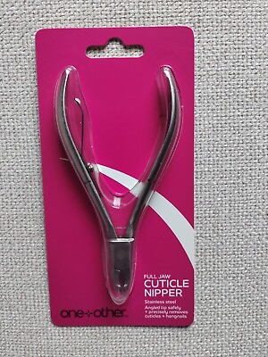 #ad oneother Full Jaw Cuticle Nipper Stainless Steel Angled Tip New
