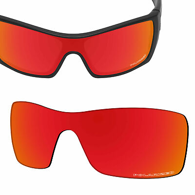 #ad HPO Anti Salt Water Replacement Lenses for OAKLEY Batwolf Orange Red Polarized