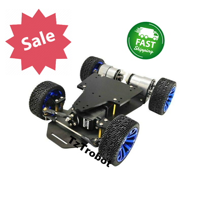 #ad RC Car Chassis Smart Robot Chassis Assembled Standard Version Servo Steering $93.97