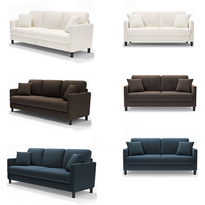 #ad 2 3 Seater Teddy Velvet Sofa Modern Couch Loveseat Settee Home Living Room NEW