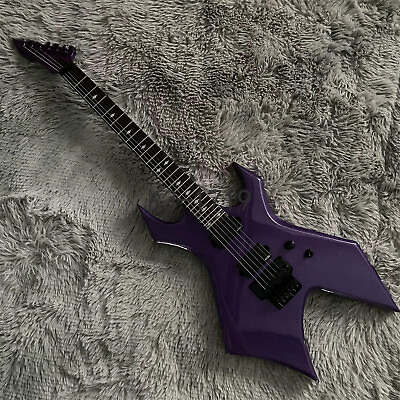 #ad Factory Purple Warlock EXtreme Electric Guitar FR Bridge HH Pickups Maple Neck