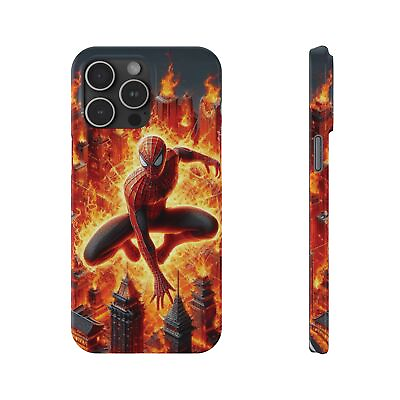 #ad Spiderman Slim Phone Cases 3D Spiderman iPhone Case Gift iPhone 15 Case Unique